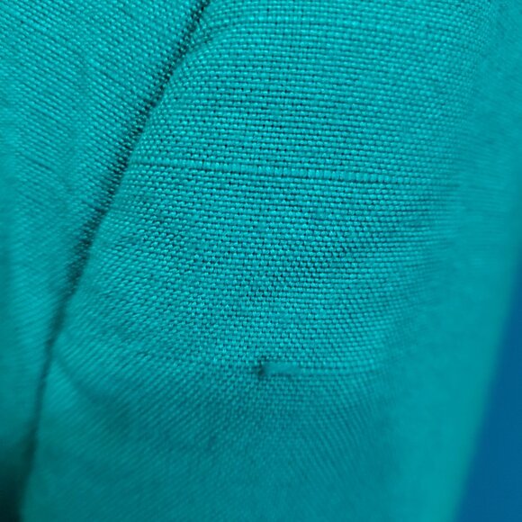 VTG Jacqueline Ferrar Teal Suit Set | Shrunk | Gold Button Blazer & Pencil skirt - Picture 11 of 16